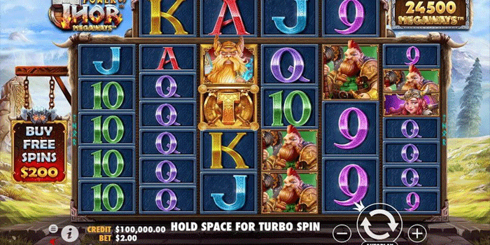 Pola Spin Jackpot Slot Power of Thor Megaways